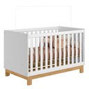Ver imagem 2 de Berço Americano 4315 e Guarda Roupa 4340 Q Encanto Slim Branco Acetinado com Colchão Tend Tudo