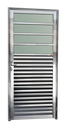 Ver imagem 1 de Porta de Cozinha Alumínio 86 Esq V.Boreal Anod.Brilhante Brimak