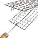 Ver imagem 5 de Grelha Plana Abre e Fecha Marivent para Churrasqueira Churrasco Assar Carne Filé Bife