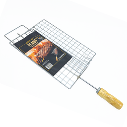 Grelha Plana Abre e Fecha Marivent para Churrasqueira Churrasco Assar Carne Filé Bife - 2