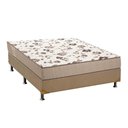 Ver imagem 1 de Cama Box Casal: Colchão Espuma Ortobom D28 Physical Mega Resistente + Base CRC Suede Clean(138x188)