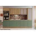 Ver imagem 4 de Módulo Cozinha Kappesberg Botanic Paneleiro Botanic M626 C- 2 Portas C- 1 Tela 50cm Nogueira-verde