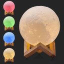 Ver imagem 4 de Luminária Lua Cheia Colorido Abajur Led Usb Touch 14cm