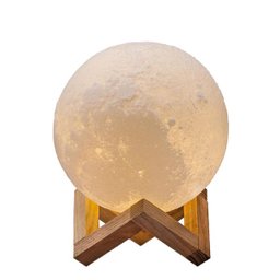Luminária 3D Touch Lua Cheia Abajur Led Decoração Usb - 5