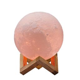 Luminária 3D Touch Lua Cheia Abajur Led Decoração Usb - 4