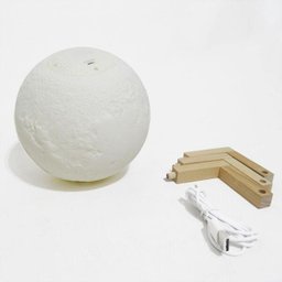 Luminária 3D Touch Lua Cheia Abajur Led Decoração Usb - 2