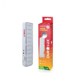 Luminária Luz De Emergência 30 Leds Superled Bivolt Ourolux - 1