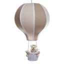 Ver imagem 1 de Lustre Balão Grande Bege Com Ursinho Quarto Bebê Infantil