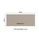 Ver imagem 5 de Armário Aéreo Multiuso 80cm 1 Porta Basculante Agata Madesa