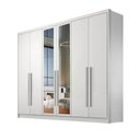 Ver imagem 3 de Guarda Roupa Robust 6 Portas 4 Gavetas 1 Espelho Cor:branco