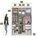 Ver imagem 5 de Guarda Roupa Robust 6 Portas 4 Gavetas 1 Espelho Cor:branco
