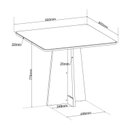Ver imagem 3 de Conjunto Canto Alemão Baú com Mesa Quadrada e 2 Cadeiras Scoth Cinza