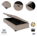 Ver imagem 4 de Cama Box Baú Solteiro 88x188 Bege