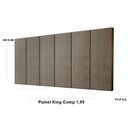 Ver imagem 2 de Painel Cabeceira Cama King 1,95 Million Marrom - Comprar Moveis em Casa