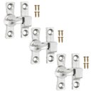 Ver imagem 1 de Tranqueta Fecho Trinco Postigo Bico Virado Porta Janela Portinhola de Alúminio | 03 Un