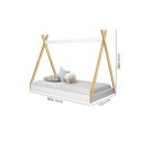 Ver imagem 3 de Cama Infantil Cabaninha com Colchão Brinde 100% Mdf Cor Branco Brilho Ja