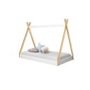 Ver imagem 2 de Cama Infantil Cabaninha com Colchão Brinde 100% Mdf Cor Branco Brilho Ja