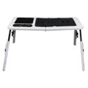 Ver imagem 2 de Mesa Dobrável Notebook Table 2 Cooler Mousepad Cabo Usb