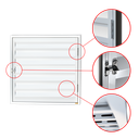 Ver imagem 2 de Portinha para Abrigo D'Agua/Gas 60 x 60 Plus 1F c/Ventil.Branco Brimak