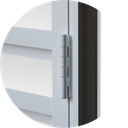 Ver imagem 4 de Portinha para Abrigo D'Agua/Gas 60 x 60 Plus 1F c/Ventil.Branco Brimak