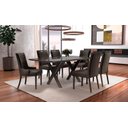 Ver imagem 1 de Sala de Jantar Moderna Retangular 6 cadeiras 2,0x1,0m - Ciber - Requinte Salas