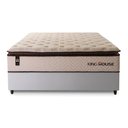 Ver mais imagens de Conjunto Cama Box Casal c/ Molas Ensacadas Quartzo Branco 138x188x71