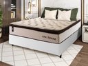 Ver imagem 1 de Conjunto Cama Box Casal c/ Molas Ensacadas Quartzo Branco 138x188x71