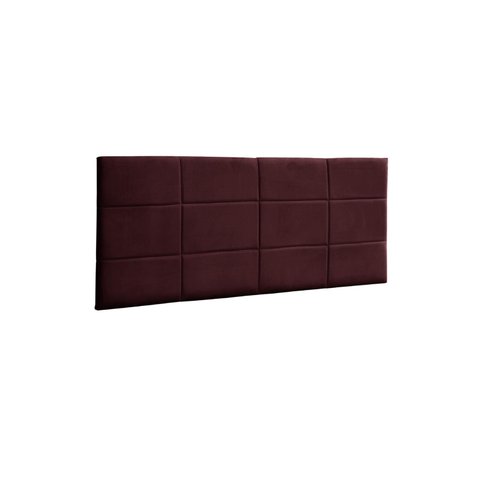 Cabeceira Painel Raissa 120 cm Suede Marsala