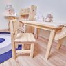 Cadeira Infantil Alecrim 53a X 28l X 30p Cubomob Natural - 1