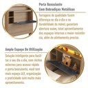 Ver mais imagens de Cabeceira Solteiro com Organizador e LED Genebra