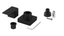 Ver imagem 4 de Kit 4 Acabamento para Registro Banheiro Alavanca Quadrado Preto Banheiro Padrão Docol
