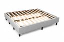 Ver imagem 2 de Cama Box King Size 193x203cm, 100% Madeira, Tecido Blindado com Veludo Cinza Claro