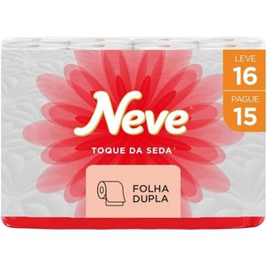 Papel Higiênico Toque de Seda Neve 16 Rolos - Leve 16 Pague 15