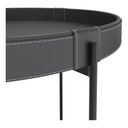 Ver imagem 2 de Kit 2 Mesas de Centro em Couro Décor Patrimar Móveis:preto