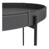 Kit 2 Mesas de Centro em Couro Décor Patrimar Móveis:preto - 2