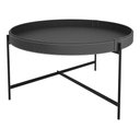 Ver imagem 3 de Kit 2 Mesas de Centro em Couro Décor Patrimar Móveis:preto