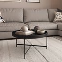 Ver imagem 6 de Kit 2 Mesas de Centro em Couro Décor Patrimar Móveis:preto