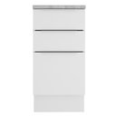 Ver imagem 3 de Balcão Stella 40cm 3 Gavetas Branco Madesa