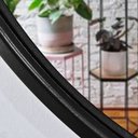 Ver imagem 3 de Espelho Decorativo Adnet Redondo Preto 60 cm com Alça Marrom - D'Rossi