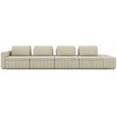 Ver imagem 3 de Sofá Ilha com Puff para Sala Living 425cm Amber M03 Linho Cru - Lyam Decor