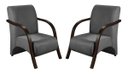 Ver imagem 3 de Kit 3 Poltronas Decorativa Sevilha Braço Madeira Confortável Sala Suede Grafite