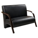Ver imagem 2 de Conjunto 2 Poltronas de 1 Lugar 1 Poltrona de 2 Lugares Decorativa Sevilha Braço Madeira Confortável
