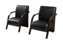 Ver imagem 3 de Conjunto 2 Poltronas de 1 Lugar 1 Poltrona de 2 Lugares Decorativa Sevilha Braço Madeira Confortável