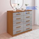 Ver imagem 5 de Cômoda 10 Gavetas Tampo 135CMX116CM Ryad