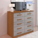 Ver mais imagens de Cômoda 10 Gavetas Tampo 135CMX116CM Ryad