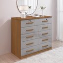 Ver imagem 2 de Cômoda 10 Gavetas Tampo 135CMX116CM Ryad