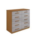 Ver imagem 1 de Cômoda 10 Gavetas Tampo 135CMX116CM Ryad