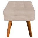 Ver imagem 6 de Puff Decorativo Pés Palito Karen Suede Bege - Gran Belo