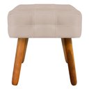 Ver imagem 7 de Puff Decorativo Pés Palito Karen Suede Bege - Gran Belo