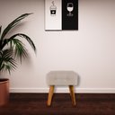 Ver imagem 2 de Puff Decorativo Pés Palito Karen Suede Bege - Gran Belo